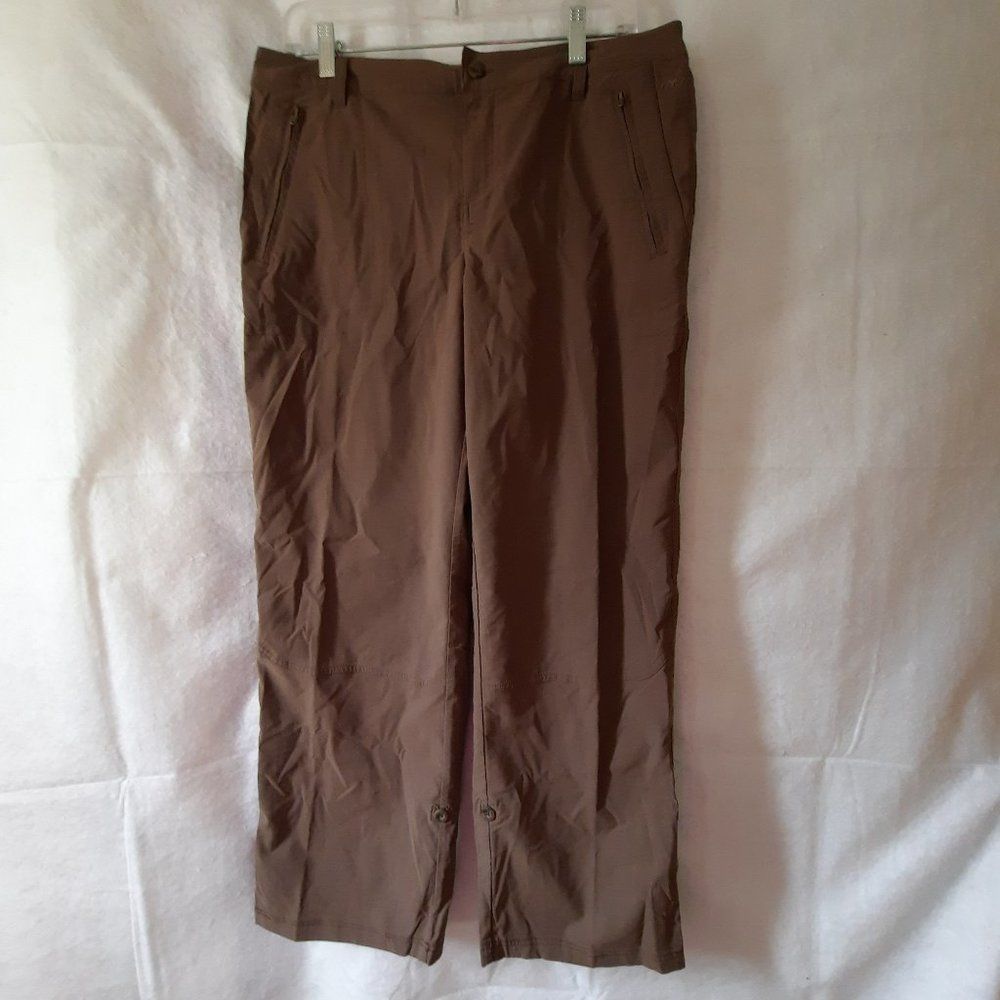 Avia Athleisure Convertable Khaki Hiking Travel Pant or Capris Size XL